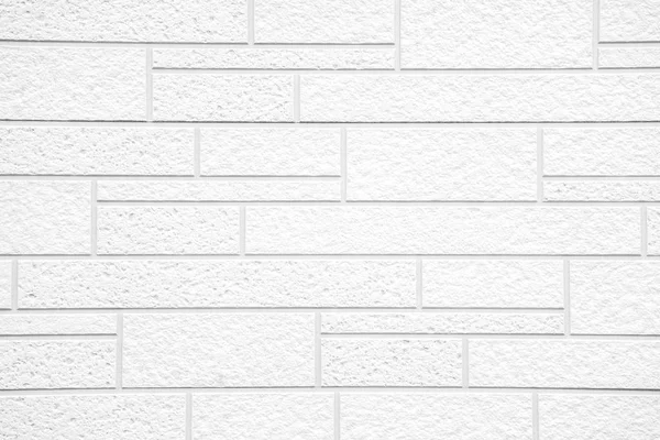 Blanco grunge ladrillo pared patrón fondo — Foto de Stock