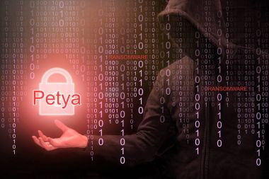 Petya ransomware siber saldırı için kullanarak kesmek