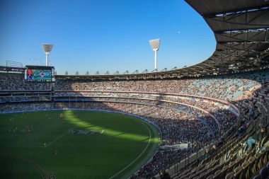 Australian football at MCG Stadium clipart