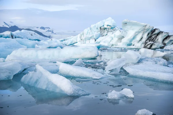 Jokulsarlon Buzulu lagün İzlanda — Stok fotoğraf