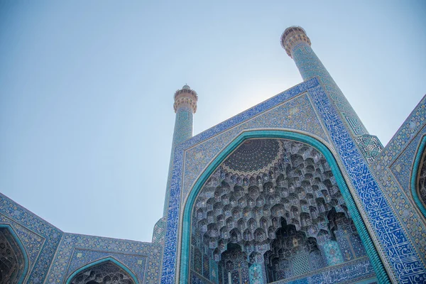 Ingångsporten för Shah moskén i Isfahan, Iran — Stockfoto