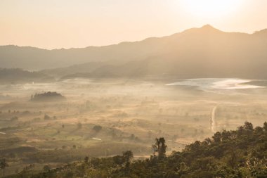 dağ manzarası içinde Phu akciğer ka, Phayao, Tayland