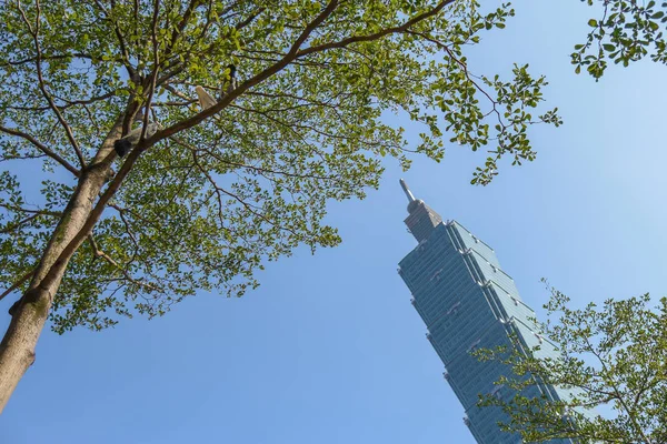 台北 101 大楼，具有里程碑意义的台北，台湾 — 图库照片