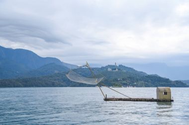 Geleneksel balık ağı güneş ay Gölü, Tayvan