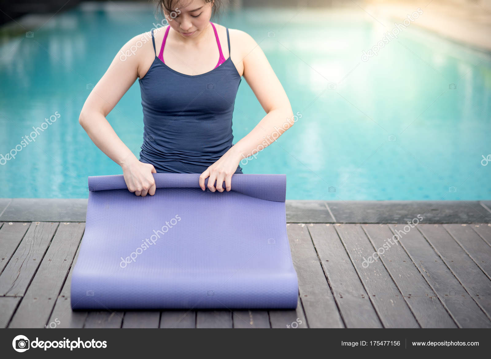 pool yoga mat