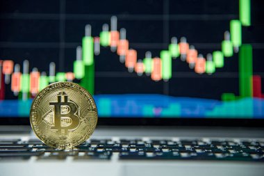 Bitcoin şamdan grafiği, cryptocurrency ve dijital saygısızlıktan