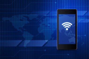 Teknoloji ve internet kavramı, Nasa tarafından döşenmiş bu görüntü unsurları