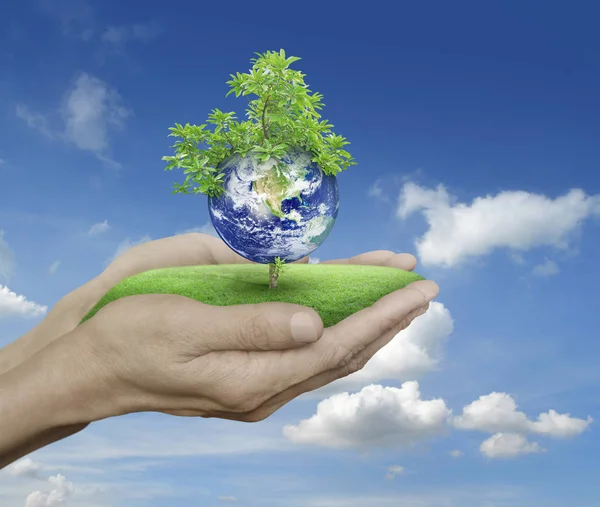 Save earth concept, Elemente dieses Bildes von nasa — Stockfoto