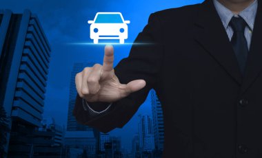 İş ulaşım araba hizmeti kavramı