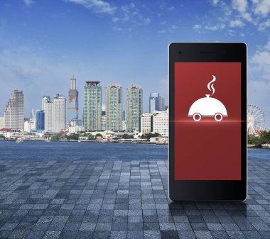 yemek teslimatı konsepti