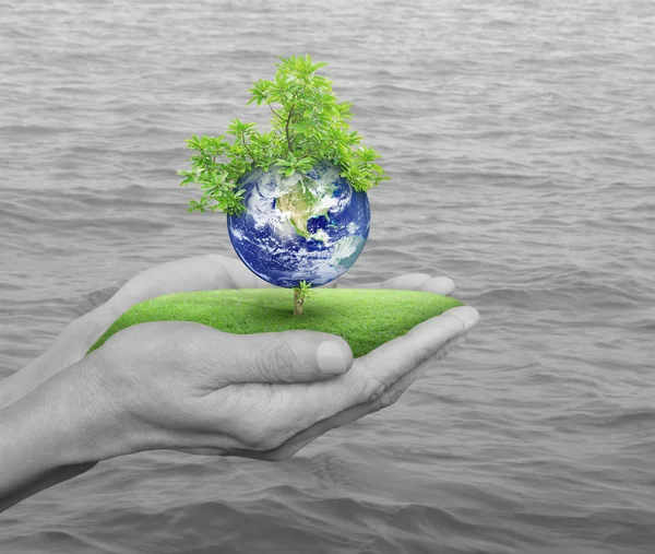 Save the earth concept, Elements of this image furnished by NASA — Stock Photo, Image