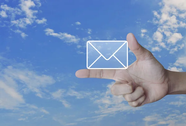 Mail pictogram, neem contact op met ons concept — Stockfoto