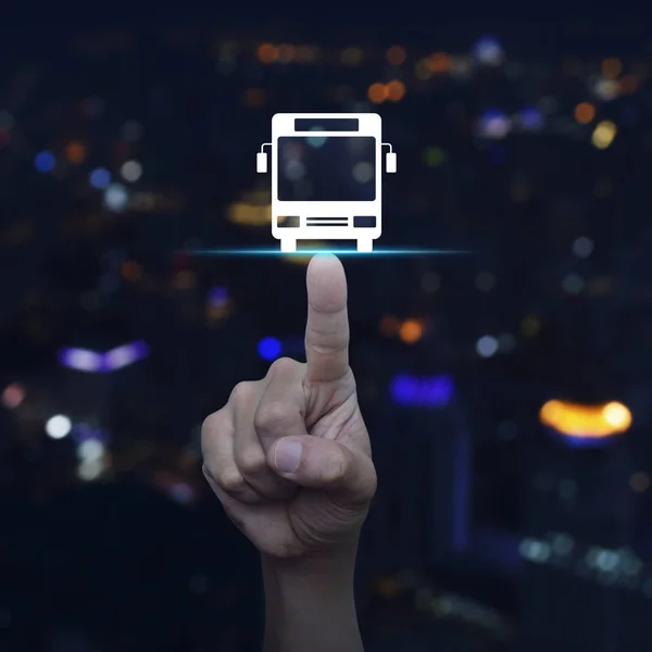 Buss transport service affärsidé — Stockfoto