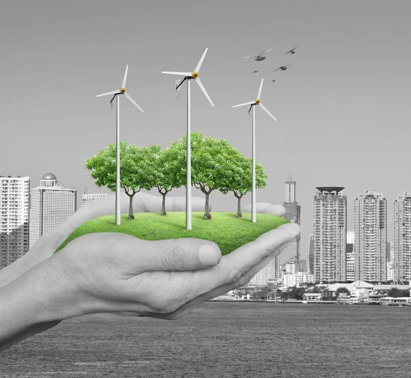 Ecologische energieconcept — Stockfoto