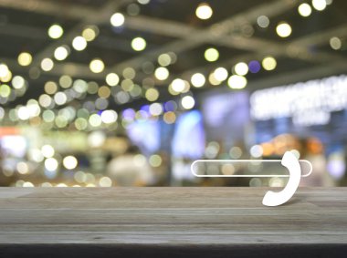 Kopya alanı için telefon simgesi eklemek telefon numaranızı ahşap masa