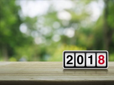 Mutlu yıllar 2018 konsepti