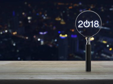 İş mutlu yeni yıl 2018 kavramı