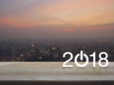 Mutlu yıllar 2018 konsepti