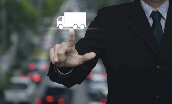 Lastbil transport servicekoncept — Stockfoto
