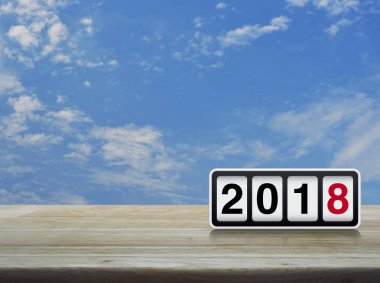 Mutlu yıllar 2018 konsepti