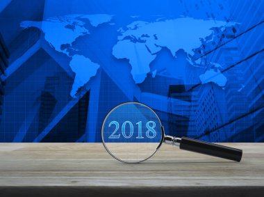 İş mutlu yeni yıl 2018 kavramı, Nasa tarafından döşenmiş bu görüntü unsurları