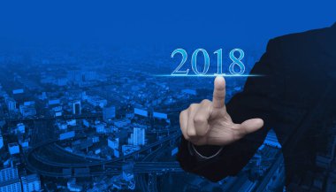 Mutlu yıllar 2018 konsepti