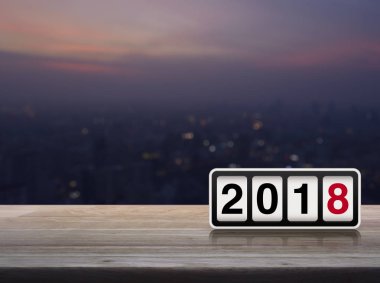 Mutlu yıllar 2018 konsepti