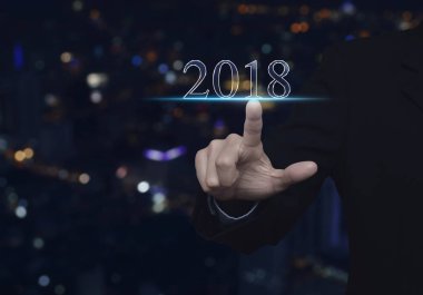 Mutlu yıllar 2018 konsepti