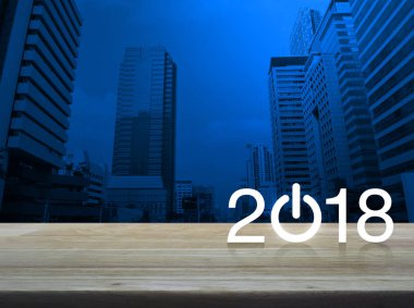 Mutlu yıllar 2018 konsepti