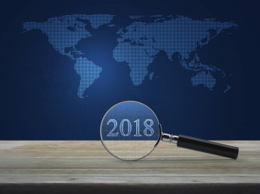 İş mutlu yeni yıl 2018 kavramı, Nasa tarafından döşenmiş bu görüntü unsurları