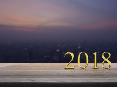 Mutlu yıllar 2018 konsepti