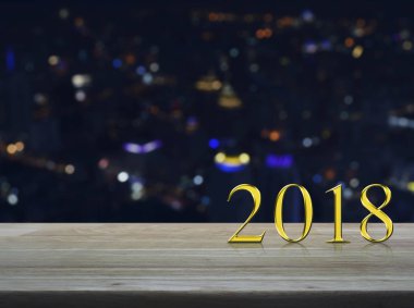 Mutlu yıllar 2018 konsepti