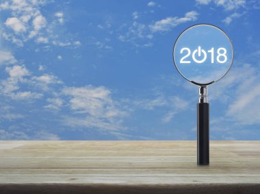 İş mutlu yeni yıl 2018 kavramı