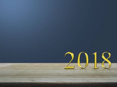 Mutlu yıllar 2018 konsepti