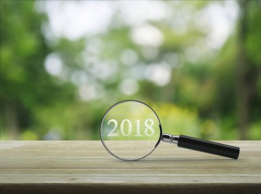 İş mutlu yeni yıl 2018 kavramı