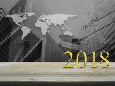 Mutlu yıllar 2018 konsepti