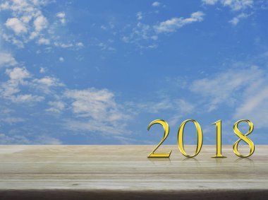 Mutlu yıllar 2018 konsepti