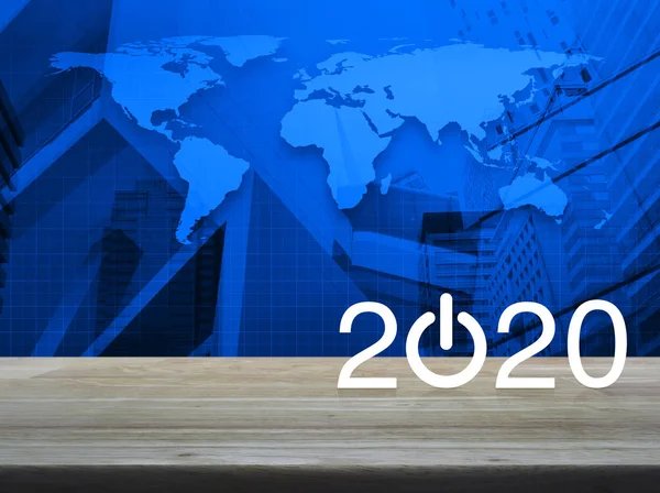 Gelukkig nieuwjaar 2020 concept, Elementen van dit beeld ingericht door Nasa — Stockfoto
