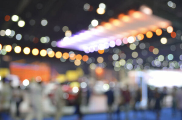 Abstract blur of colorful shopping mall, Beautiful bokeh interior light background