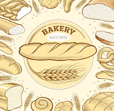 Unlu gıda madde ekmek, baget daire