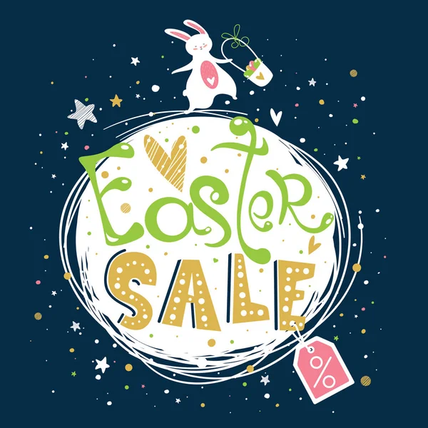 Banner de venta de Pascua — Vector de stock