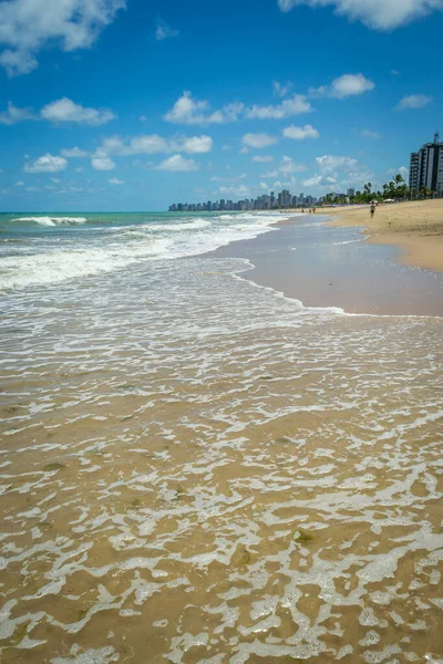 Παραλίες Στη Βραζιλία Boa Viagem Beach Recife Pernambuco — Φωτογραφία Αρχείου
