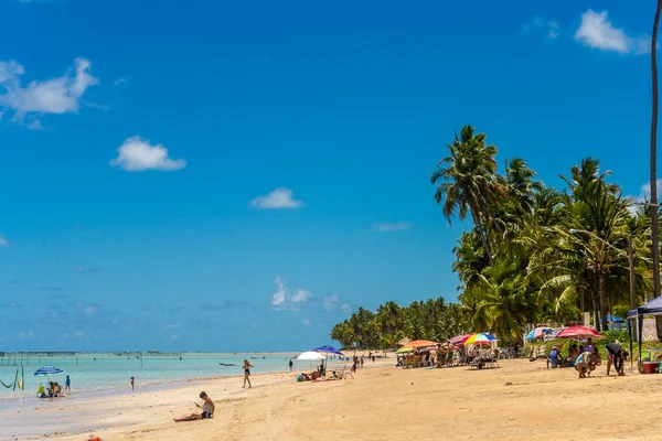 Pláže Brazílie Maragogi Ponta Mangue Beach Alagoas — Stock fotografie