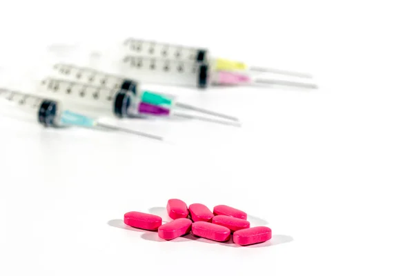 医学のピンクの錠剤 — ストック写真