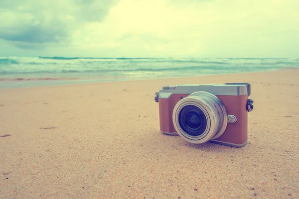 Kamera Rero di pantai — Stok Foto