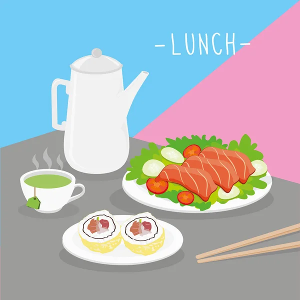Mat Måltid Lunch Mejeriprodukter Äter Drink Meny Restaurang Vektor — Stock vektor