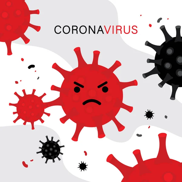 Coronavirus Cartoon Icon Vector Infographic Cov 2019 Prévention Symptômes Coronavirus — Image vectorielle