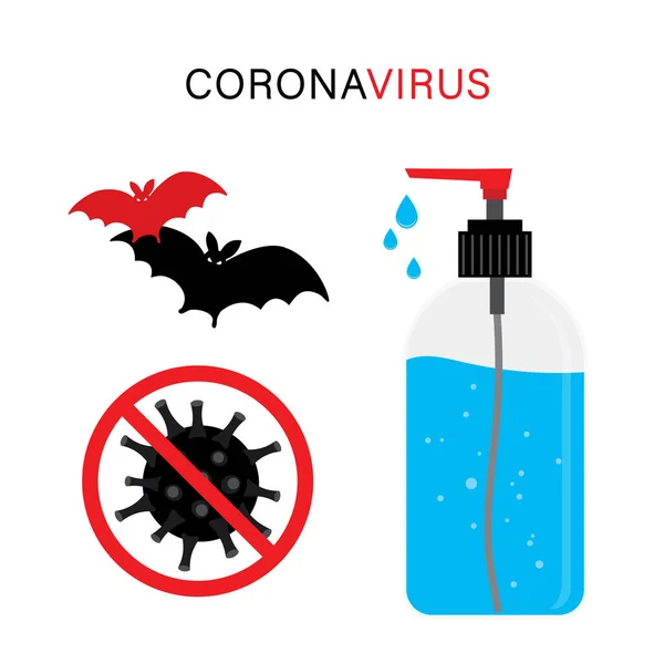 Coronavirus Icon Vector Para Infográfico Prevenção Cov 2019 Sintomas Coronavírus — Vetor de Stock