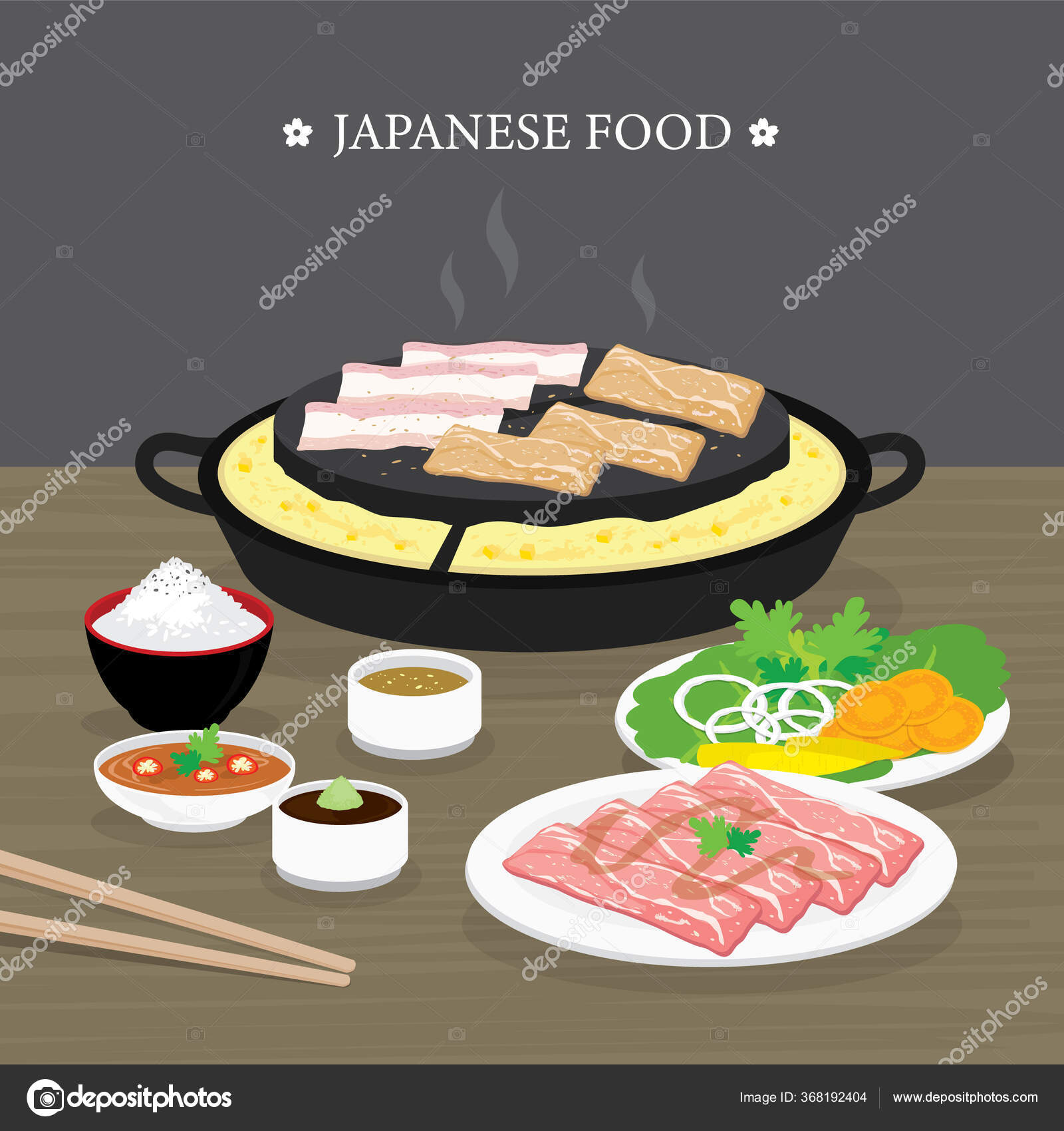 Set Traditional Japanese Food Yakiniku Version Korean Bbq Raw Beef ⬇
