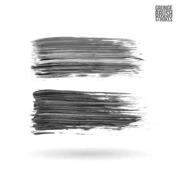 Brush stroke and texture. Grunge vector abstract hand - painted element. Underline and border. — Stock Vector